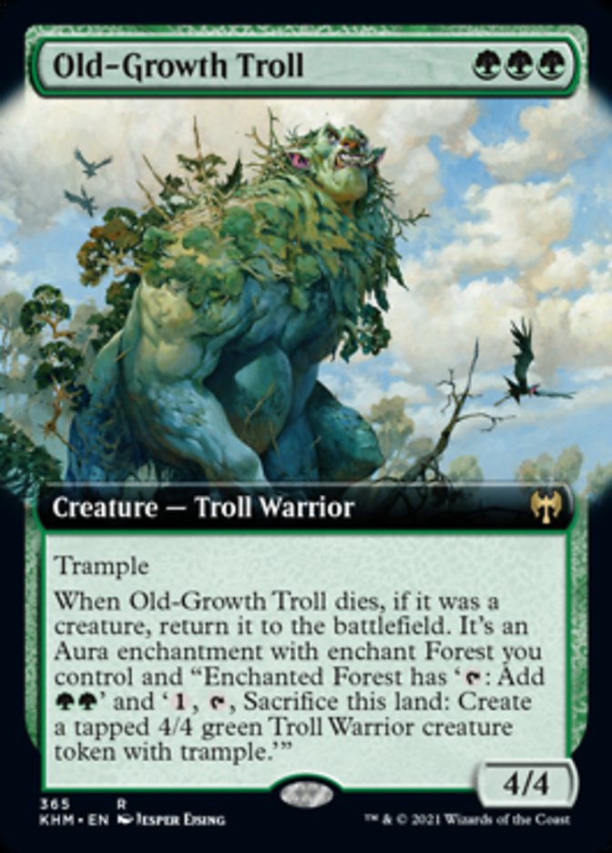 Old-Growth Troll (Extended Art) [Kaldheim] | Sanctuary Gaming