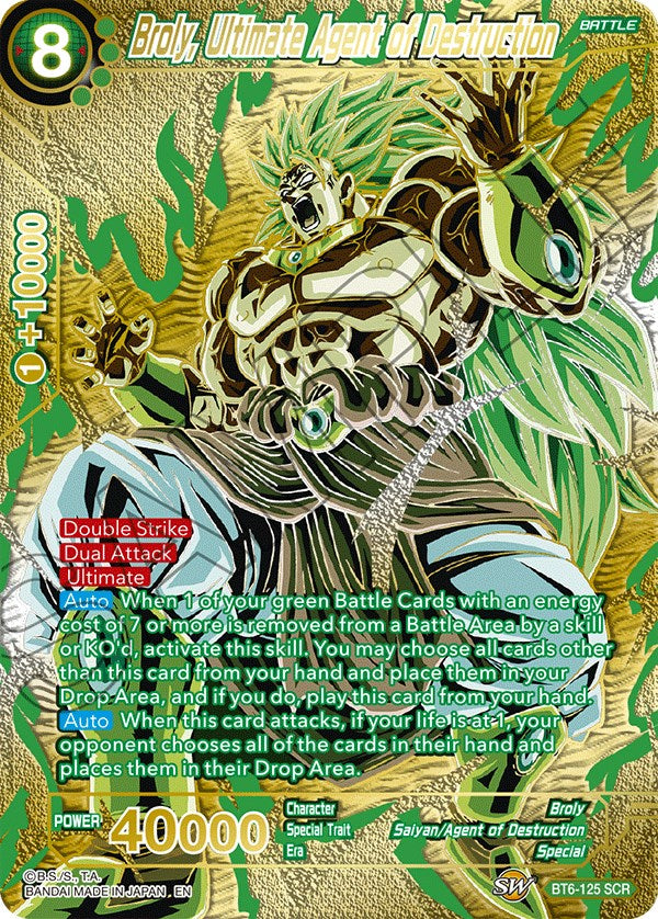 Broly, Ultimate Agent of Destruction (Premium Edition) (BT6-125) [5th Anniversary Set] | Sanctuary Gaming