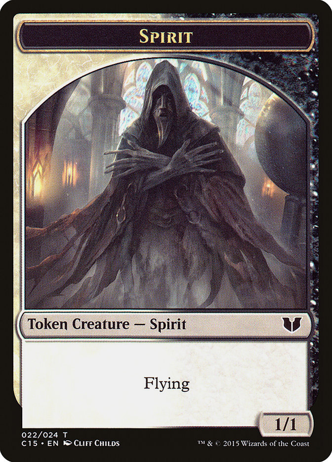 Spirit (022) // Angel Double-Sided Token [Commander 2015 Tokens] | Sanctuary Gaming