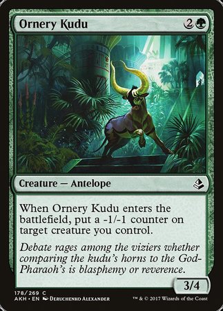 Ornery Kudu [Amonkhet] | Sanctuary Gaming