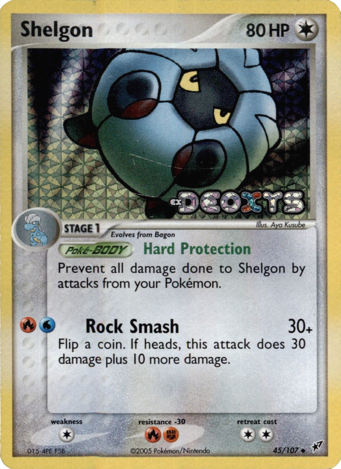 Shelgon (45/107) (Stamped) [EX: Deoxys] | Sanctuary Gaming