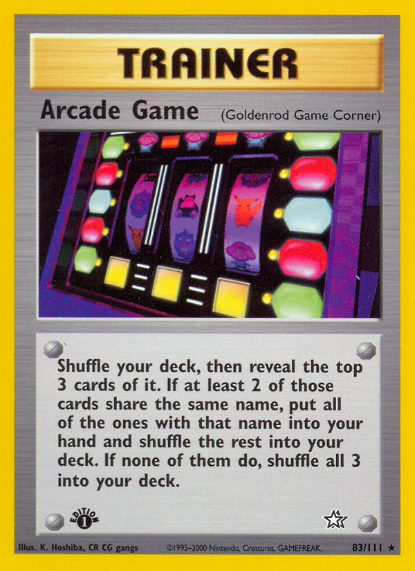 Arcade Game (83/111) [Neo Genesis 1st Edition] | Sanctuary Gaming