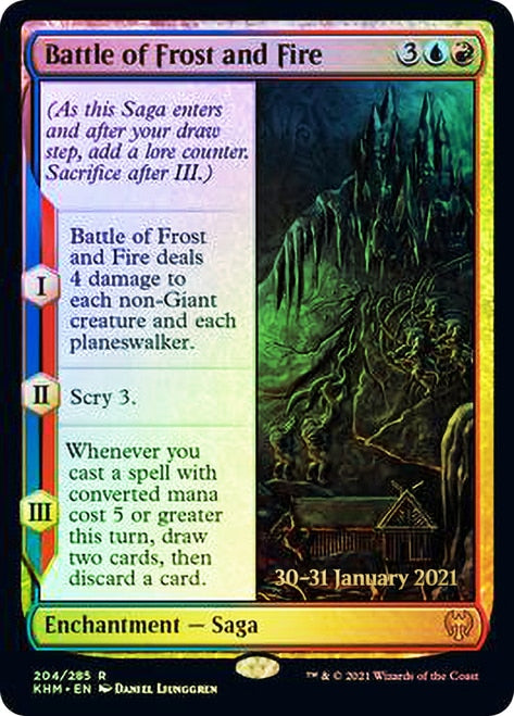 Battle of Frost and Fire [Kaldheim Prerelease Promos] | Sanctuary Gaming