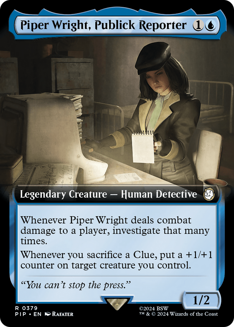 Piper Wright, Publick Reporter (Extended Art) [Fallout] | Sanctuary Gaming