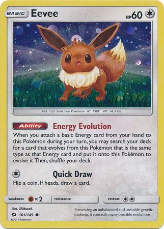 Eevee (101/149) (Cosmos Holo) [Sun & Moon: Base Set] | Sanctuary Gaming