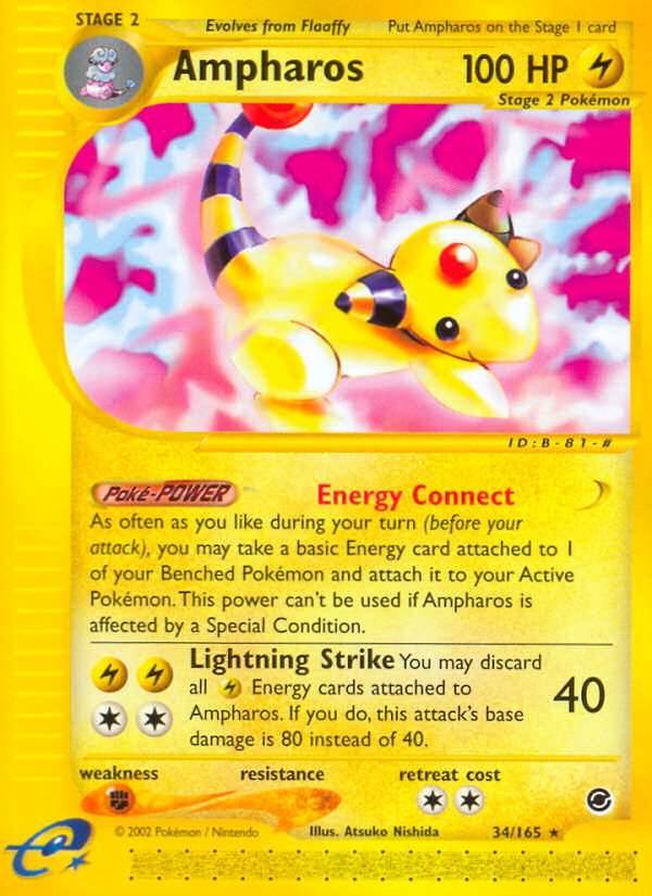 Ampharos (34/165) [Expedition: Base Set] | Sanctuary Gaming