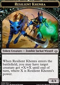 Resilient Khenra // Zombie Double-sided Token [Hour of Devastation Tokens] | Sanctuary Gaming