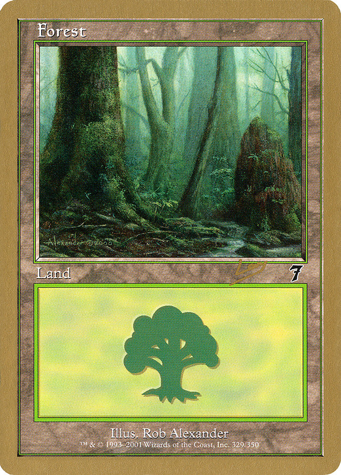 Forest (rl329) (Raphael Levy) [World Championship Decks 2002] | Sanctuary Gaming