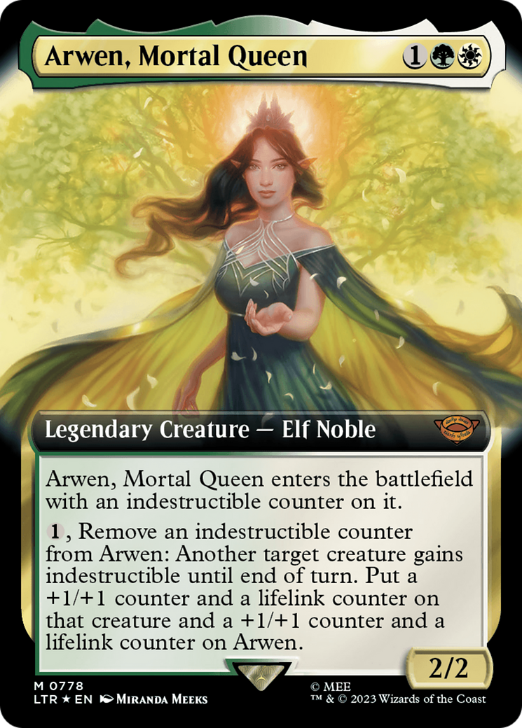 Arwen, Mortal Queen (Extended Art) (Surge Foil) [The Lord of the Rings: Tales of Middle-Earth] | Sanctuary Gaming
