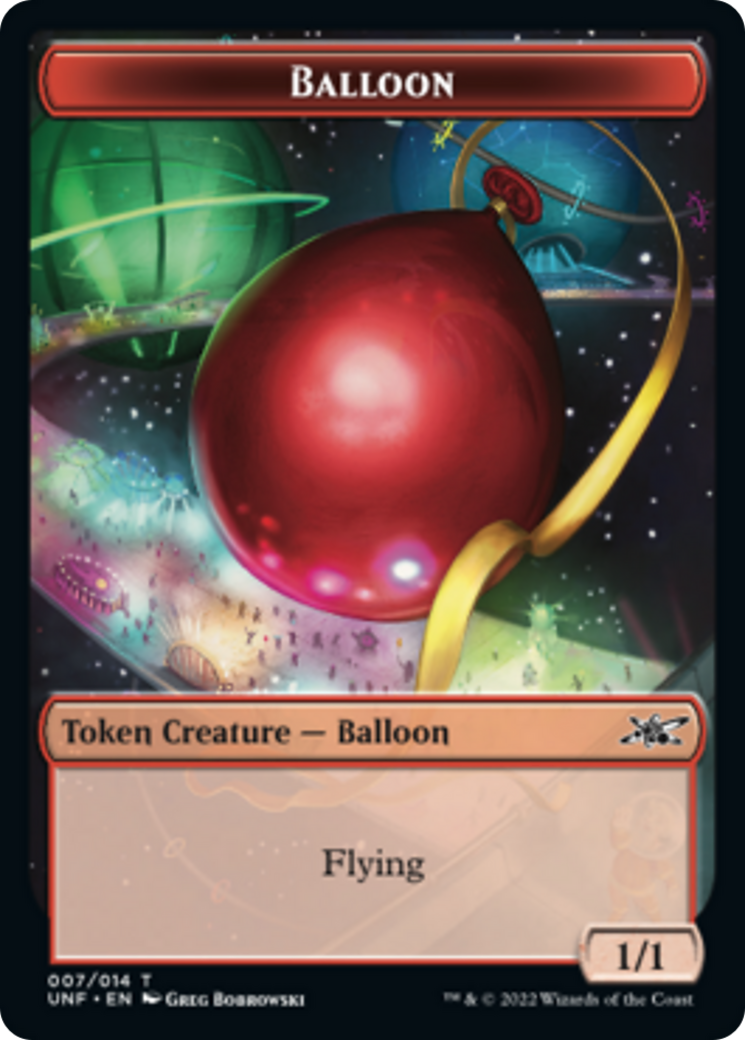 Clown Robot (002) // Balloon Double-sided Token [Unfinity Tokens] | Sanctuary Gaming