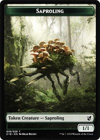 Saproling // Manifest Double-sided Token [Commander 2019 Tokens] | Sanctuary Gaming