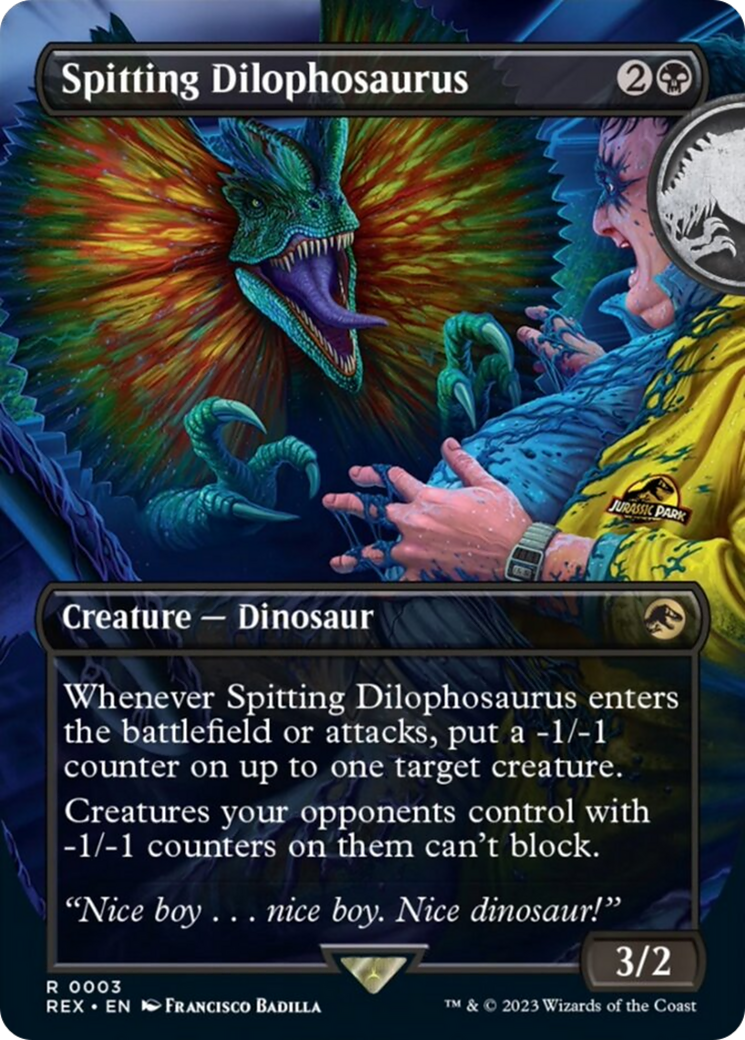 Spitting Dilophosaurus (Borderless) [Jurassic World Collection] | Sanctuary Gaming