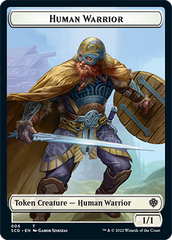 Insect // Human Warrior Double-Sided Token [Starter Commander Decks] | Sanctuary Gaming