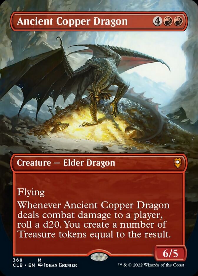 Ancient Copper Dragon (Borderless Alternate Art) [Commander Legends: Battle for Baldur's Gate] | Sanctuary Gaming