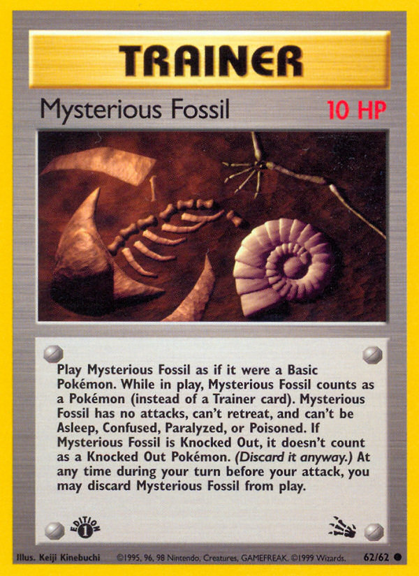 Mysterious Fossil (62/62) [Fossil 1st Edition] | Sanctuary Gaming