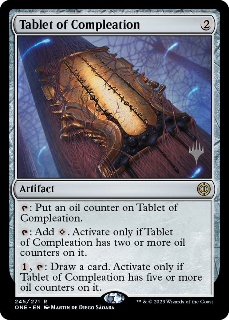 Tablet of Compleation (Promo Pack) [Phyrexia: All Will Be One Promos] | Sanctuary Gaming