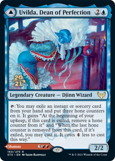 Uvilda, Dean of Perfection // Nassari, Dean of Expression [Strixhaven: School of Mages Prerelease Promos] | Sanctuary Gaming