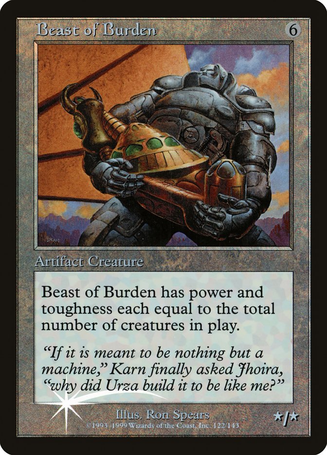 Beast of Burden (Misprinted) [Urza's Legacy Promos] | Sanctuary Gaming