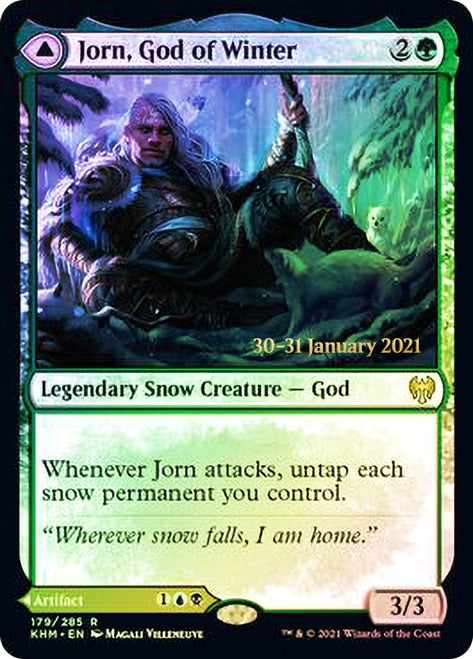 Jorn, God of Winter // Kaldring, the Rimestaff   [Kaldheim Prerelease Promos] | Sanctuary Gaming
