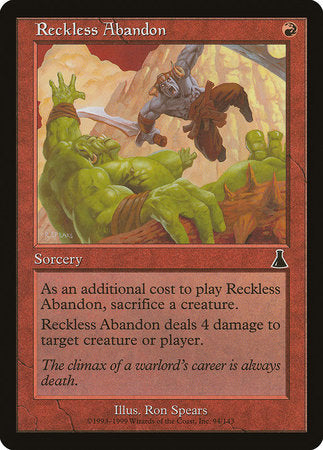 Reckless Abandon [Urza's Destiny] | Sanctuary Gaming