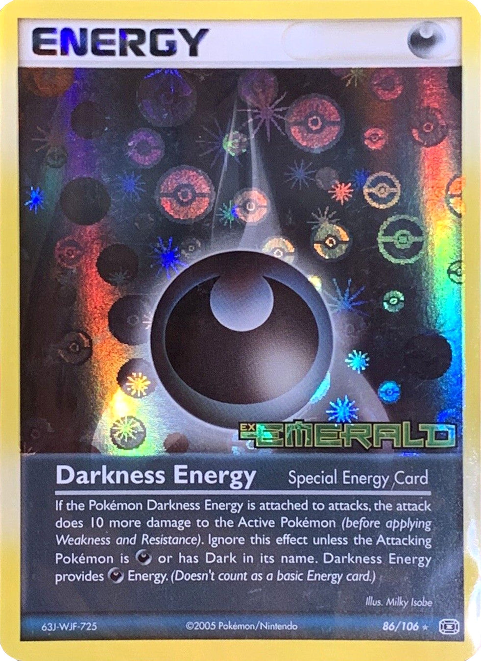 Darkness Energy (86/106) (Stamped) [EX: Emerald] | Sanctuary Gaming