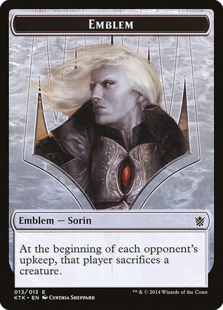 Emblem - Sorin, Solemn Visitor [Khans of Tarkir Tokens] | Sanctuary Gaming