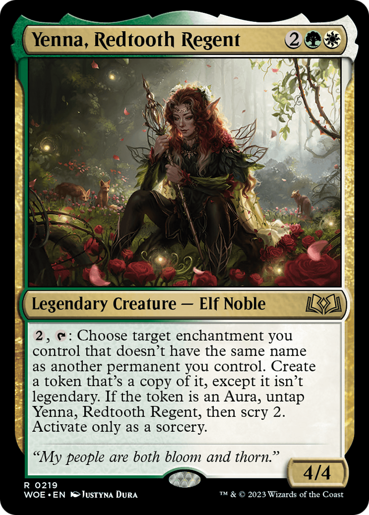 Yenna, Redtooth Regent [Wilds of Eldraine Prerelease Promos] | Sanctuary Gaming