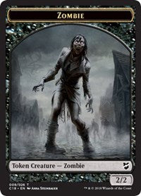 Zombie // Shapeshifter Double-sided Token [Commander 2018 Tokens] | Sanctuary Gaming