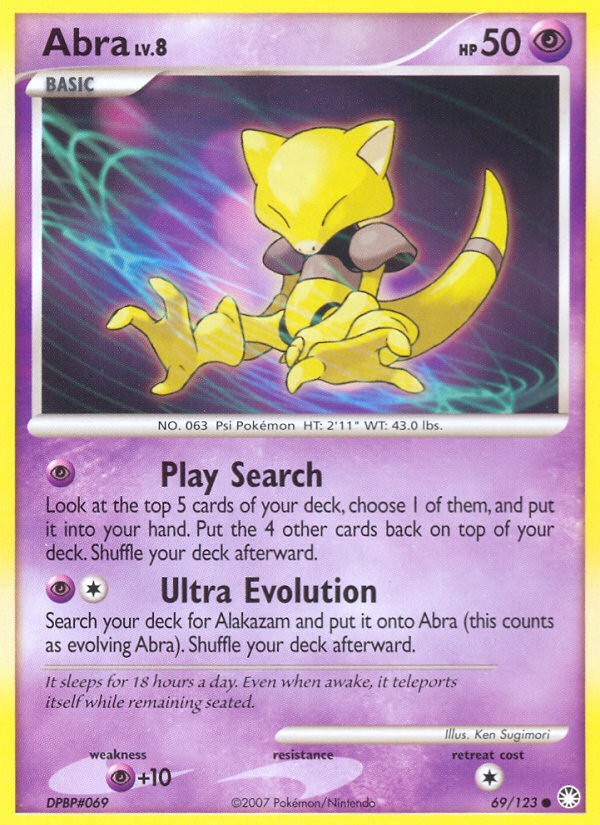 Abra (69/123) [Diamond & Pearl: Mysterious Treasures] | Sanctuary Gaming