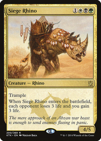 Siege Rhino [Khans of Tarkir] | Sanctuary Gaming
