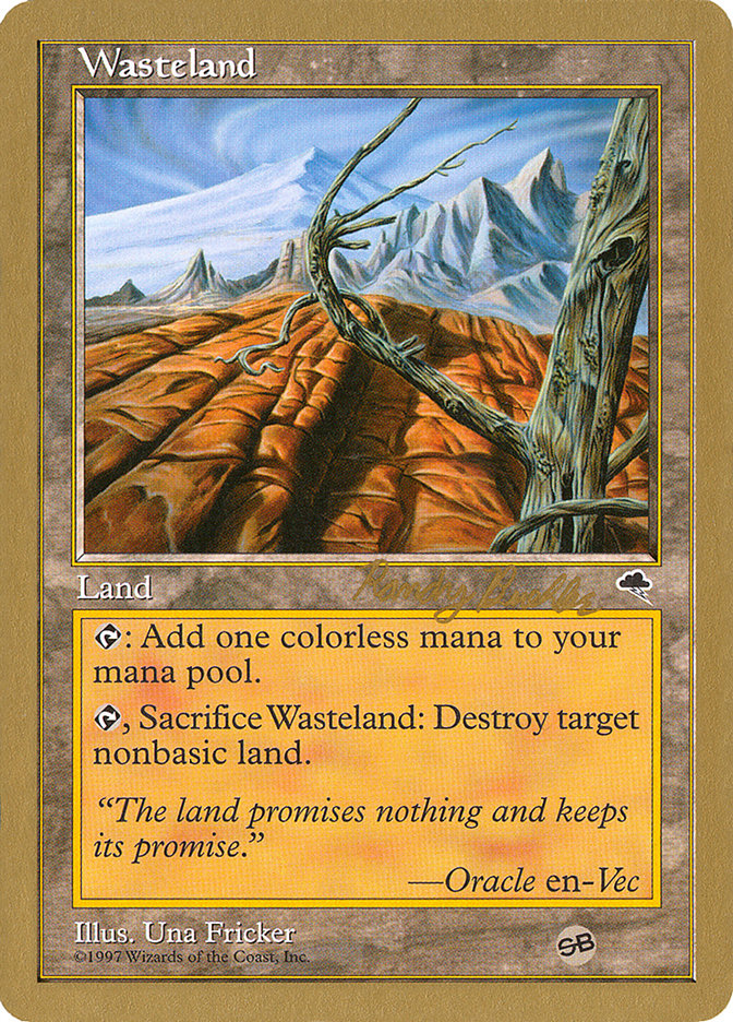 Wasteland (Randy Buehler) (SB) [World Championship Decks 1998] | Sanctuary Gaming