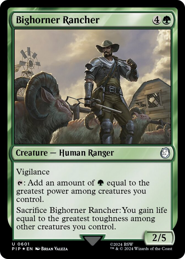 Bighorner Rancher (Surge Foil) [Fallout] | Sanctuary Gaming