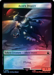 Soldier // Alien Insect Double-Sided Token (Surge Foil) [Doctor Who Tokens] | Sanctuary Gaming