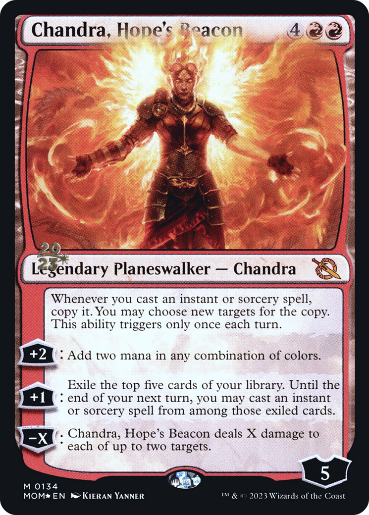 Chandra, Hope's Beacon [March of the Machine Prerelease Promos] | Sanctuary Gaming
