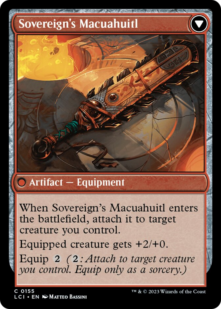 Idol of the Deep King // Sovereign's Macuahuitl [The Lost Caverns of Ixalan] | Sanctuary Gaming