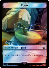 Alien Rhino // Food (0058) Double-Sided Token (Surge Foil) [Doctor Who Tokens] | Sanctuary Gaming