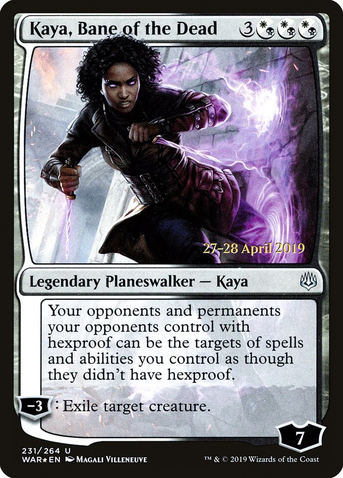 Kaya, Bane of the Dead  [War of the Spark Prerelease Promos] | Sanctuary Gaming