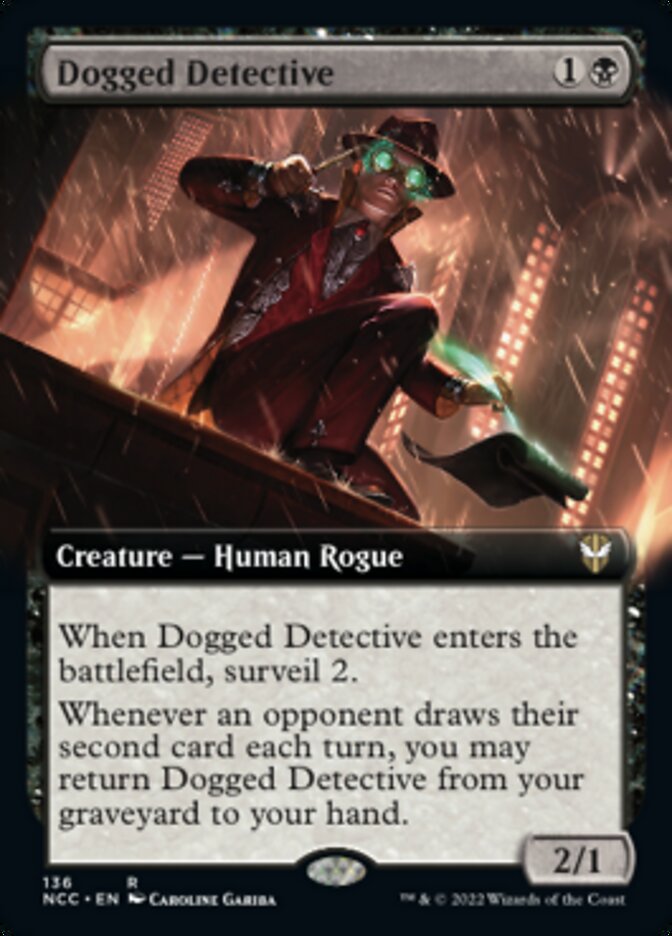 Dogged Detective (Extended Art) [Streets of New Capenna Commander] | Sanctuary Gaming