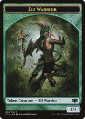 Gargoyle // Elf Warrior Double-sided Token [Commander 2014 Tokens] | Sanctuary Gaming