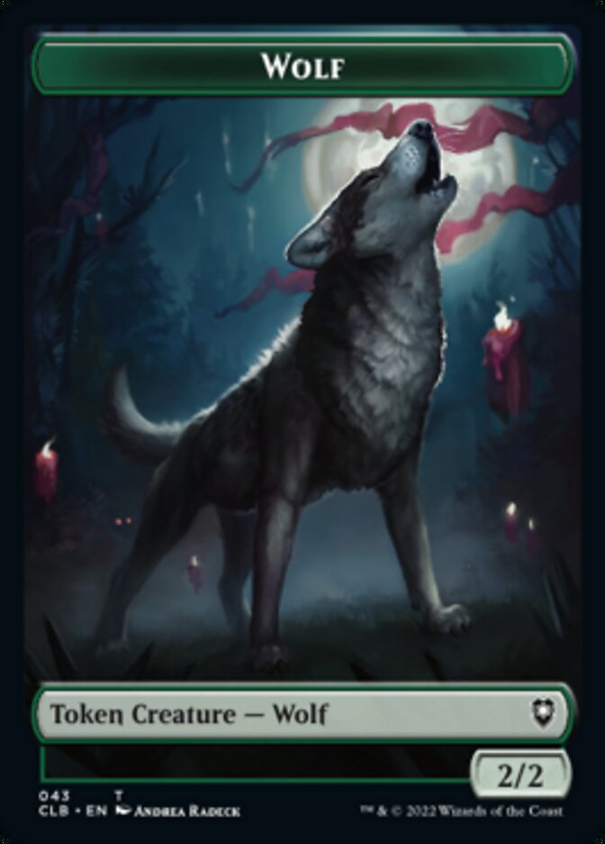 Wolf // Insect Double-sided Token [Commander Legends: Battle for Baldur's Gate Tokens] | Sanctuary Gaming