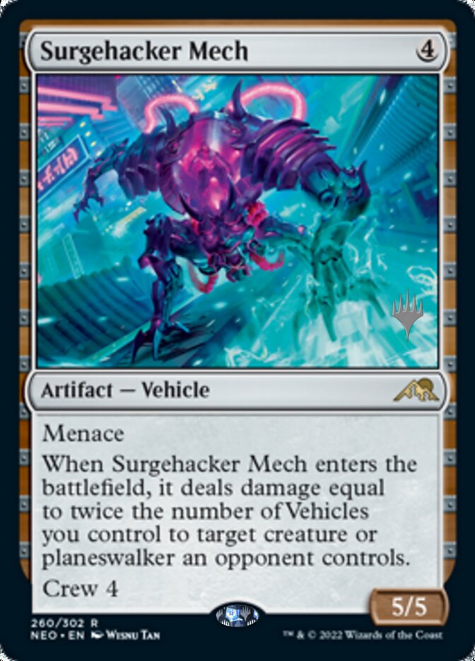 Surgehacker Mech (Promo Pack) [Kamigawa: Neon Dynasty Promos] | Sanctuary Gaming