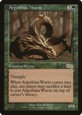 Argothian Wurm [Urza's Saga] | Sanctuary Gaming