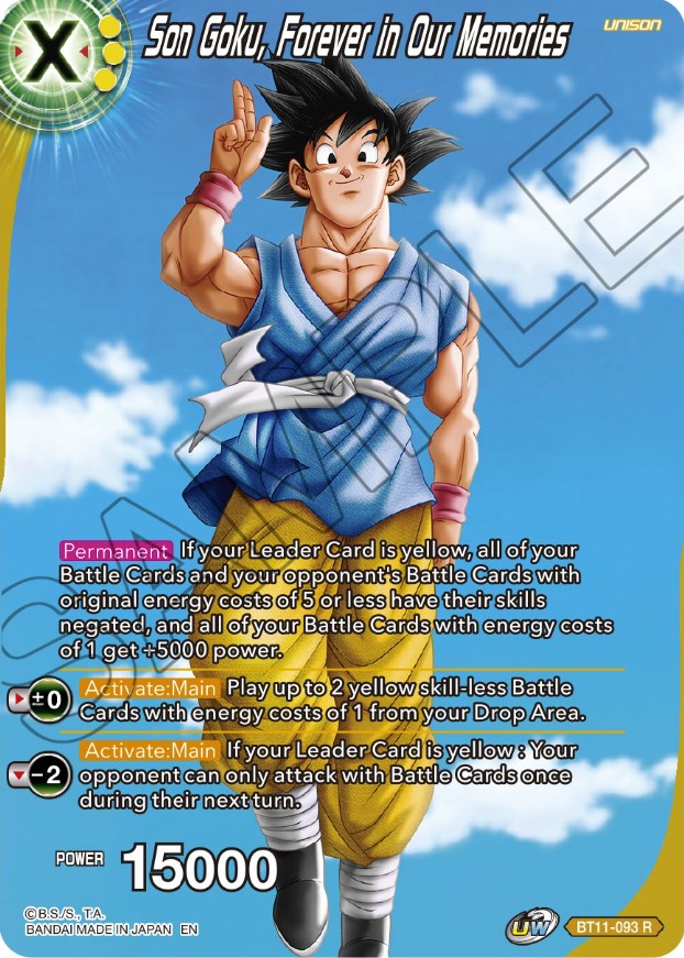 Son Goku, Forever in Our Memories (BT11-093) [Theme Selection: History of Son Goku] | Sanctuary Gaming