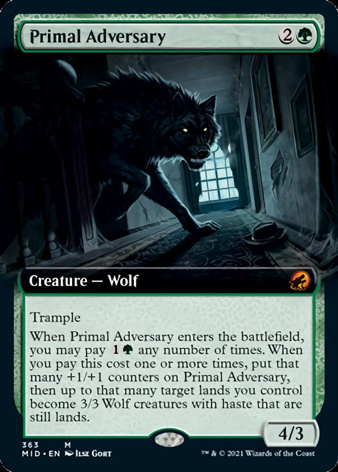 Primal Adversary (Extended) [Innistrad: Midnight Hunt] | Sanctuary Gaming