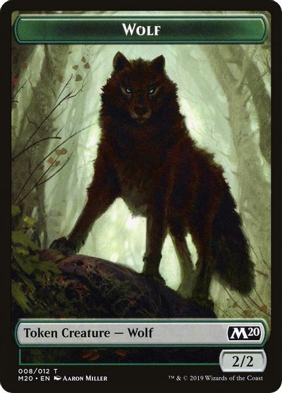 Wolf Double-sided Token [Challenger Decks 2020 Tokens] | Sanctuary Gaming