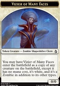 Vizier of Many Faces // Zombie Token [Amonkhet Tokens] | Sanctuary Gaming