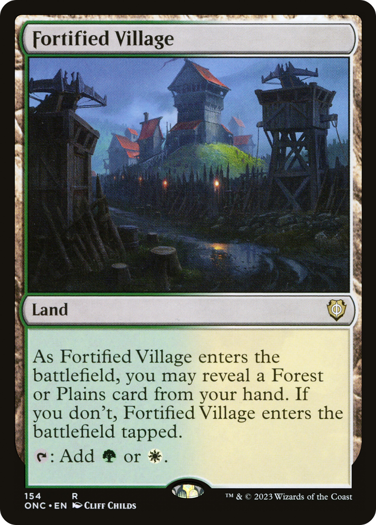 Fortified Village [Phyrexia: All Will Be One Commander] | Sanctuary Gaming