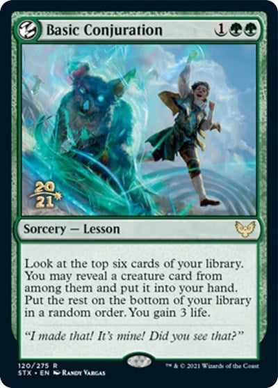 Basic Conjuration [Strixhaven: School of Mages Prerelease Promos] | Sanctuary Gaming