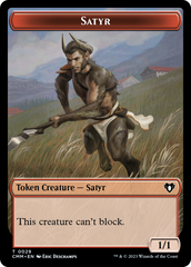 Eldrazi Spawn // Satyr Double-Sided Token [Commander Masters Tokens] | Sanctuary Gaming