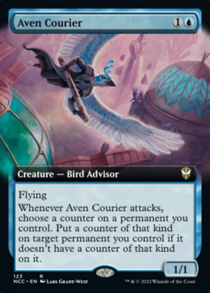 Aven Courier (Extended Art) [Streets of New Capenna Commander] | Sanctuary Gaming